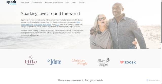 Security scan screenshot of https://spark.net