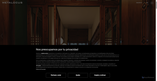 Security scan screenshot of https://www.metalocus.es