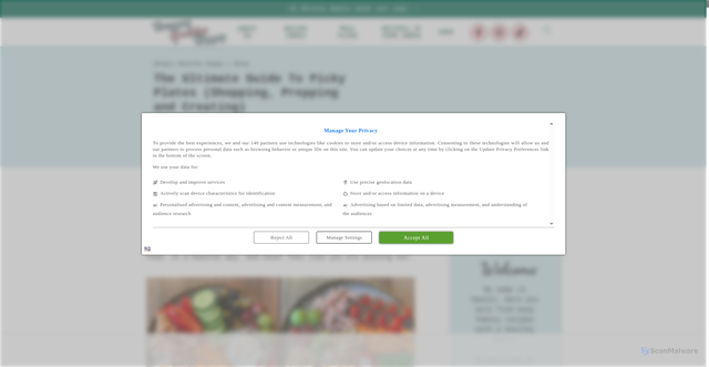 Security scan screenshot of https://hungryhealthyhappy.com/the-ultimate-guide-to-picky-plates/