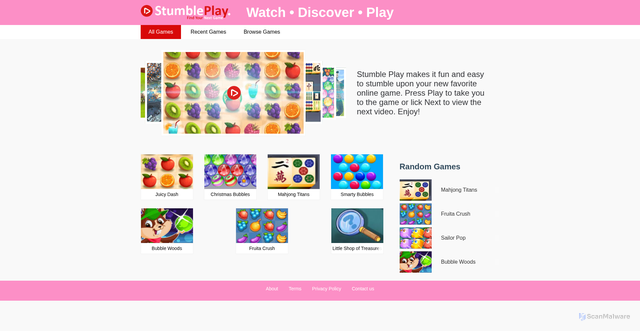Security scan screenshot of https://go.stumbleplay.com