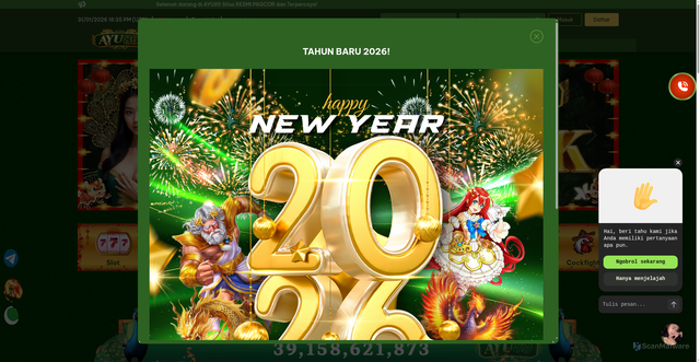 Security scan screenshot of https://tokowoodayu89-org.pages.dev/