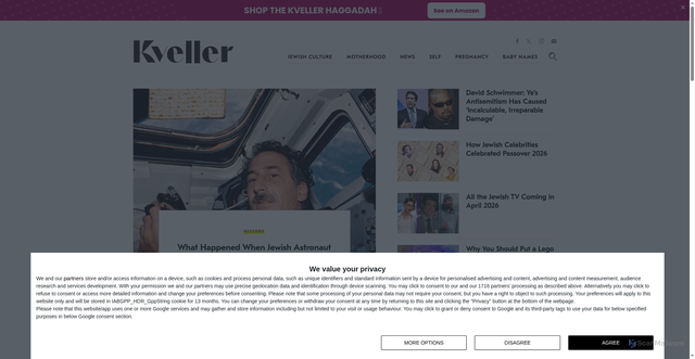 Security scan screenshot of https://www.kveller.com