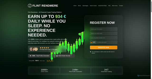 Security scan screenshot of http://flintrendmere.com/