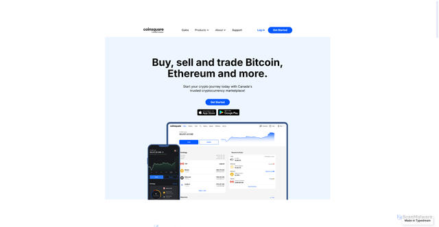 Security scan screenshot of https://sso---coinsquare-logi.typedream.app/