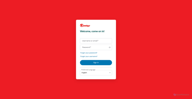 Security scan screenshot of https://runningsupply-sso.prd.mykronos.com