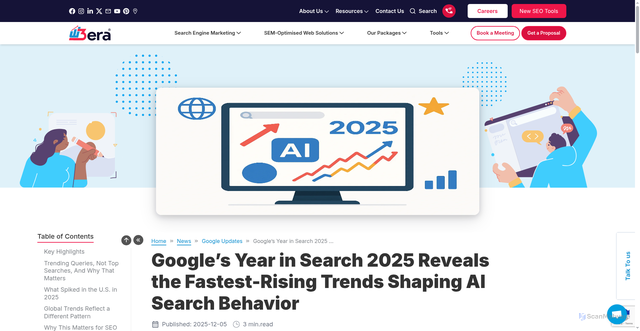 Security scan screenshot of https://www.w3era.com/news/google-updates/google-year-in-search-trending-topics/