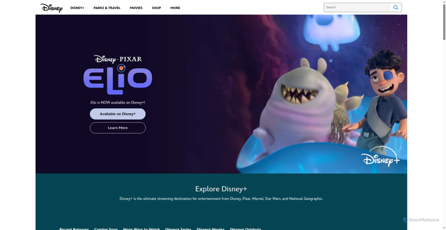 Security scan screenshot of https://ondisneyplus.disney.com/