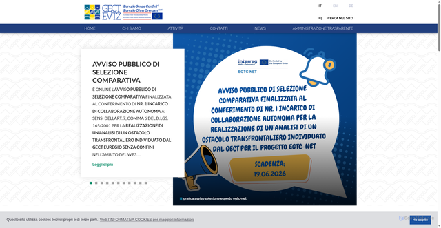 Security scan screenshot of https://www.euregio-senzaconfini.eu