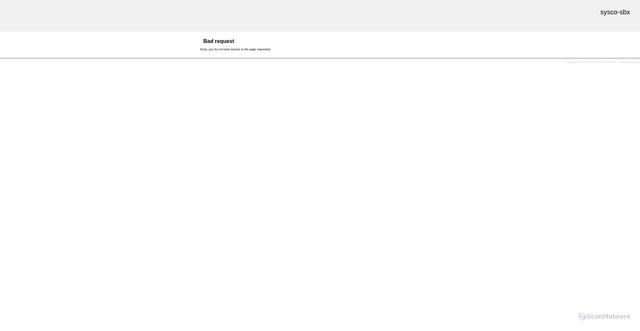Security scan screenshot of https://sysco-sbx.mdm.stibosystems.com