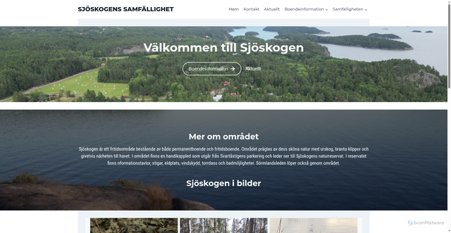 Security scan screenshot of https://xn--sjskogen-o4a.se