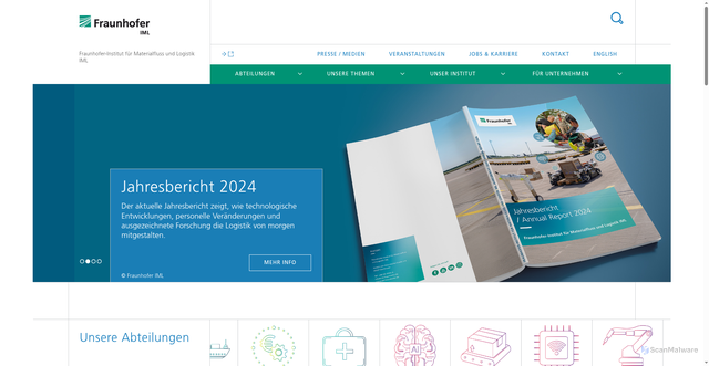Security scan screenshot of https://www.iml.fraunhofer.de/