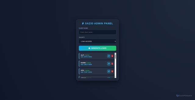 Security scan screenshot of https://shazid-admin-9mcyp61u0u.edgeone.app/