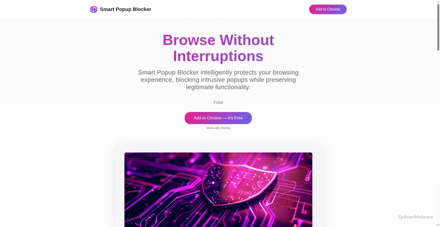 Security scan screenshot of https://blockerpopsmart.net