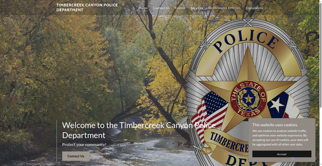 Security scan screenshot of https://timbercreekcanyontx.gov/