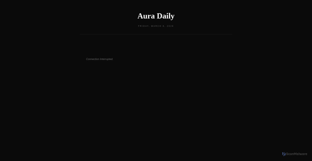 Security scan screenshot of https://auranews-h3k4tsesg5.edgeone.app/