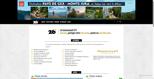 Security scan screenshot of https://26in.fr