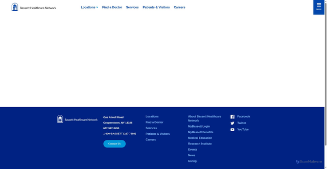Security scan screenshot of https://internal-bassett.icims.com