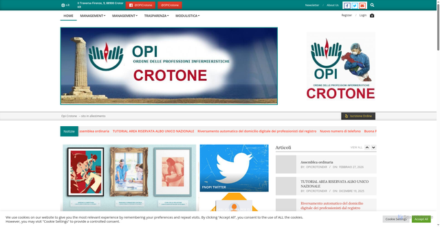 Security scan screenshot of https://www.opicrotone.it