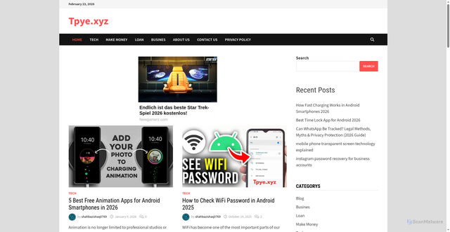 Security scan screenshot of https://njr.tpye.xyz