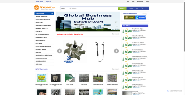 Security scan screenshot of https://www.ecrobot.com