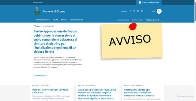 Security scan screenshot of https://www.citerna.net/hh/index.php