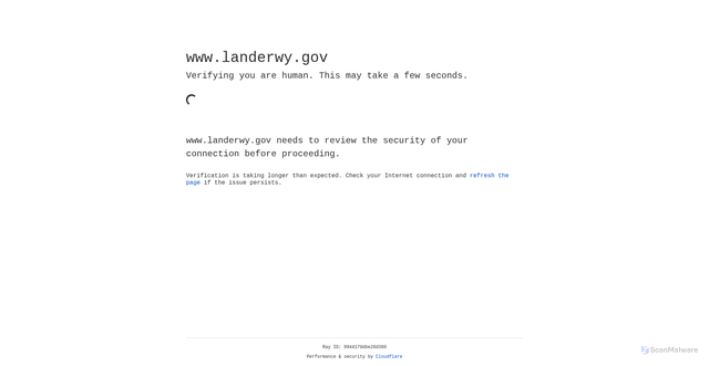 Security scan screenshot of https://www.landerwy.gov/
