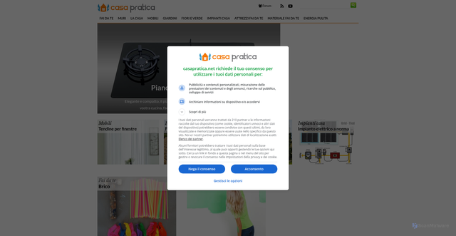 Security scan screenshot of https://casapratica.net