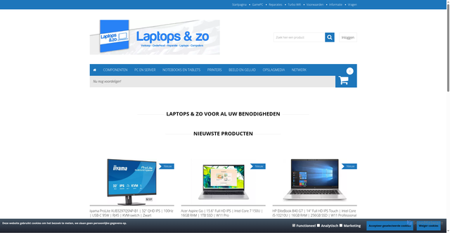 Security scan screenshot of https://laptopsenzo.nu
