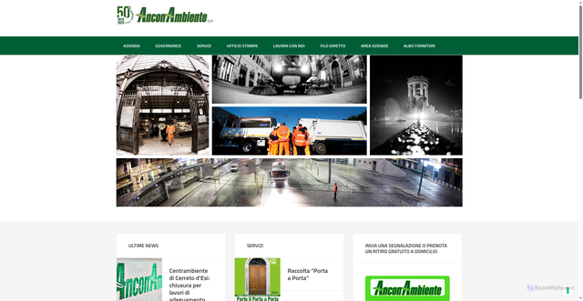 Security scan screenshot of https://www.anconambiente.it/