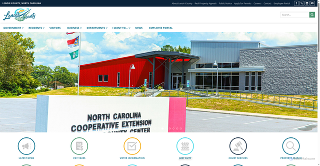 Security scan screenshot of https://lenoircountync.gov/