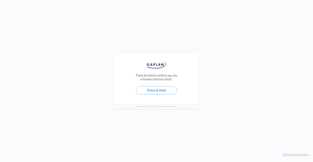 Security scan screenshot of https://atom.kaptest.com