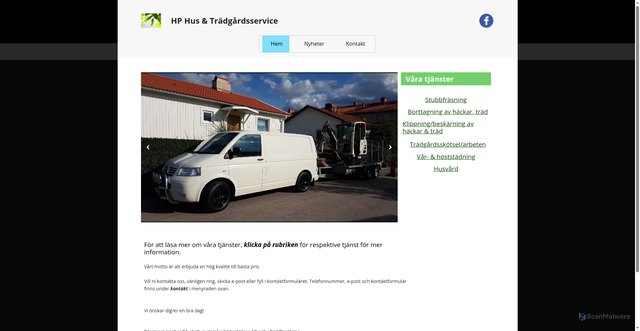 Security scan screenshot of https://ht-service.se