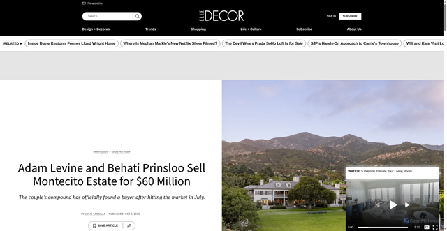 Security scan screenshot of https://www.elledecor.com/celebrity-style/luxury-real-estate/a65354360/adam-levine-montecito-estate-for-sale/