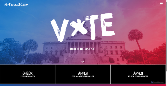 Security scan screenshot of https://noexcusesc.gov/