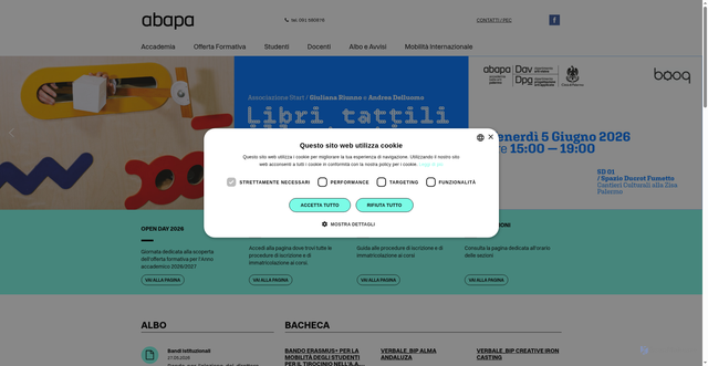 Security scan screenshot of https://www.accademiadipalermo.it