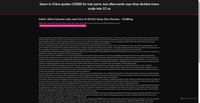 Security scan screenshot of https://freeimbonuseshugo-es5lgdxobr.edgeone.app/31-intels-10nm-cannon-lake-and-core-i3-8121u-deep-dive-review-zedblog.html