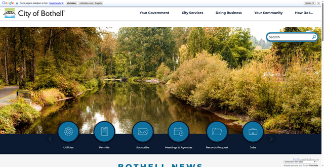 Security scan screenshot of https://bothellwa.gov/