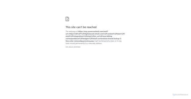 Security scan screenshot of https://ecp.yusercontent.com/mail?url=https%3A%2F%2Fdigitalasset.intuit.com%2Fcontent%2Fdam%2Fintuit%2Fintegrations%2Foinp%2Fen_us%2Fmse-billing-correspondence%2Fimages%2Fintuit-cornerstone-brand-lockup-1-line-color-removebg-preview.png