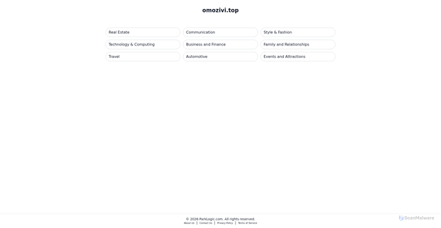 Security scan screenshot of https://omozivi.top
