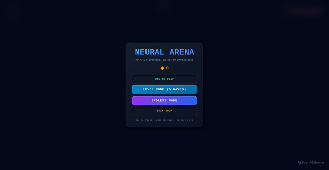 Security scan screenshot of https://neuralareana-6bcqveb9gi.edgeone.app/