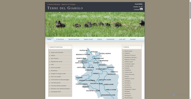 Security scan screenshot of https://www.terredelgiarolo.it/