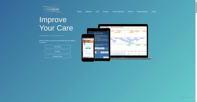 Security scan screenshot of https://caresense.com
