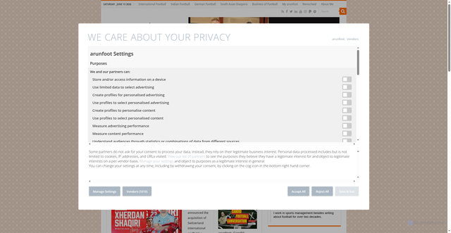 Security scan screenshot of https://www.arunfoot.com/chicago-fire-acquire-switzerlands-xherdan-shaqiri-as-designated-player/