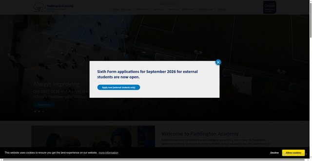 Security scan screenshot of https://www.paddington-academy.org/