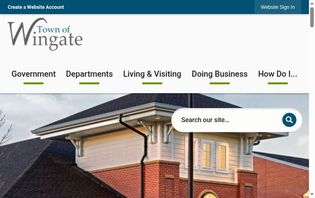 Security scan screenshot of https://townofwingatenc.gov/