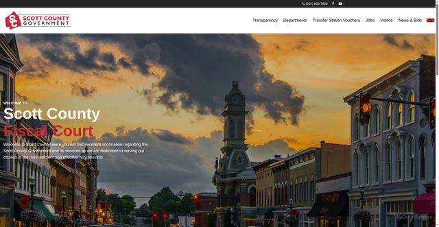 Security scan screenshot of https://scottky.gov/