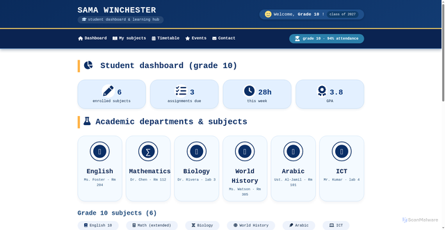 Security scan screenshot of https://schoolwebsite-unffixe1pq.edgeone.app/