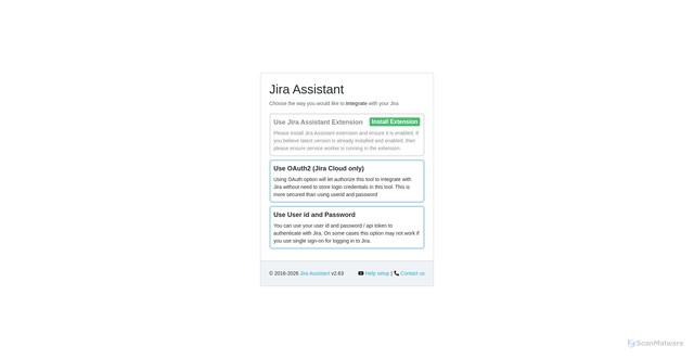Security scan screenshot of https://app.jiraassistant.com