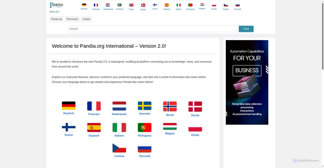 Security scan screenshot of https://pandia.ru