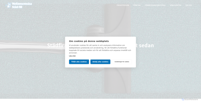 Security scan screenshot of https://mellstad.se